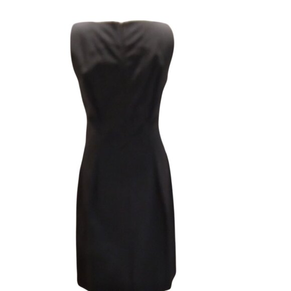 Theory Wool Sheath Dress Women Gray 8 Courtcore Businesscore Minimalist Capsule - Picture 3 of 12